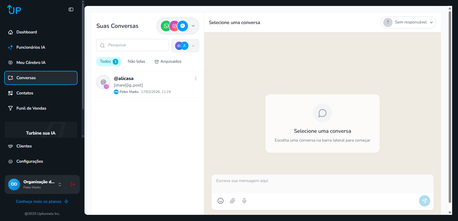 Página de Conversas