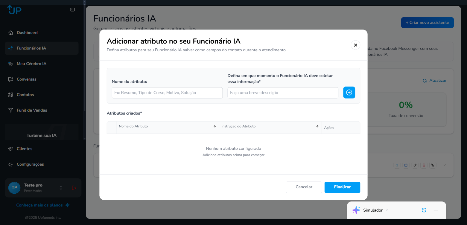 Configurar Atributos