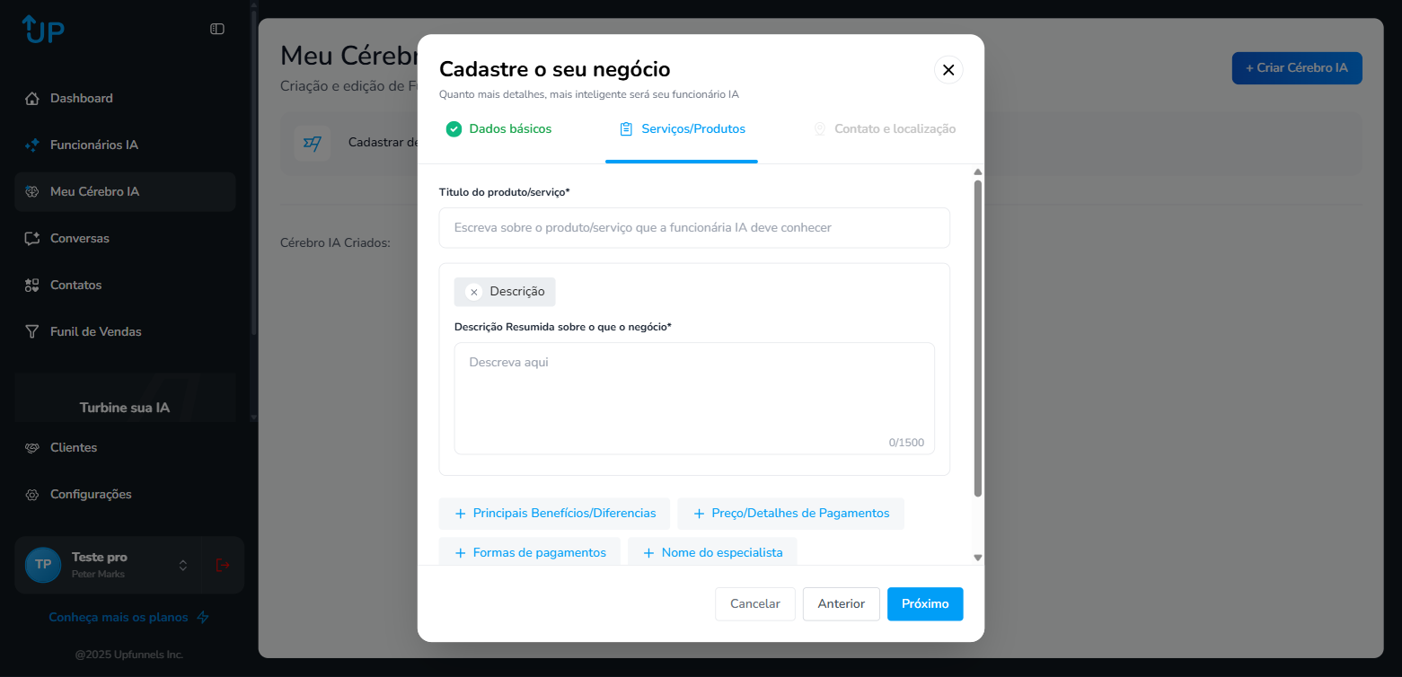 Descrição expandida