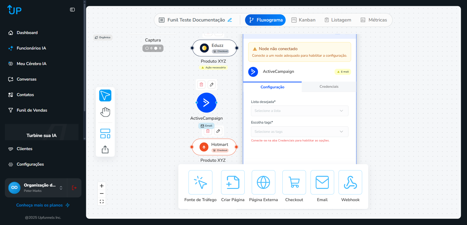 ActiveCampaign  -  aba Configuração